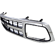 2-Piece Kit, Grille Chrome Shell with Black Insert, Includes (1) A/C Condenser and (1) Grille Assembly