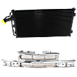 2-Piece Kit, Grille Chrome, Includes (1) A/C Condenser and (1) Grille Assembly