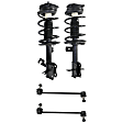 4-Piece Kit Front, Driver and Passenger Side Suspension Kit, Includes (2) Sway Bar Link and (2) Shock Absorber and Strut Assembly
