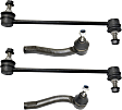 4-Piece Kit Front Suspension Kit, Includes (2) Sway Bar Link and (2) Tie Rod End