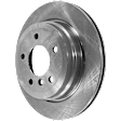 2014 BMW X1 - 2-Wheel Set Rear Brake Disc and Pad Kit, Plain Surface, 5 Lugs, 299.72 mm, Semi-metallic, 2.0L 4Cyl, Includes (2) Disc, (2) Pad Sensor, and (1) Pad Set