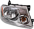 2004-2006 Ford F-150 - 4-Piece Kit Driver and Passenger Side Halogen Headlight, With bulb(s), OE Replacement, Includes (1) Bumper Cover, (1) Bumper Grille and (2) Headlight