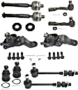 10-Piece Kit Front Suspension Kit, Includes (4) Ball Joint, (2) Sway Bar Link and (4) Tie Rod End