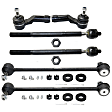 6-Piece Kit Front, Driver and Passenger Side Suspension Kit, Includes (2) Sway Bar Link and (4) Tie Rod End