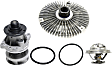 1998 BMW M3 - 3-Piece Kit Cooling System Service Kit,  Includes (1) Fan Clutch, (1) Thermostat, and (1) Water Pump