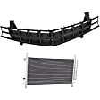 2-Piece Kit, Grille Textured Black, Includes (1) A/C Condenser and (1) Grille Assembly