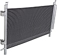 2-Piece Kit, Grille Textured Black, Includes (1) A/C Condenser and (1) Grille Assembly