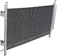 2010-2011 Chevrolet Camaro - 2-Piece Kit, Grille Textured Black, CAPA Certified, Includes (1) A/C Condenser and (1) Grille Assembly