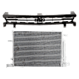 2017 Chevrolet Camaro - 2-Piece Kit Upper Grille, Textured Shell and Insert,  For Models With Standard Duty Cooling, Convertible,  Includes (1) A/C Condenser and (1) Grille Assembly