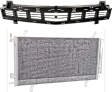 2-Piece Kit, Center Grille Paintable Shell and Insert, For Models With RS Package, Without Hot Wheels Package, Includes (1) A/C Condenser and (1) Grille Assembly