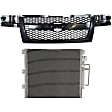 2-Piece Kit Grille Textured Gray, Includes (1) A/C Condenser and (1) Grille Assembly