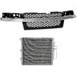 2-Piece Kit Grille Textured Gray, Includes (1) A/C Condenser and (1) Grille Assembly