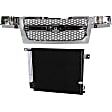 2-Piece Kit Grille Chrome, Includes (1) A/C Condenser and (1) Grille Assembly