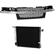 2-Piece Kit Grille Textured Gray, Includes (1) A/C Condenser and (1) Grille Assembly