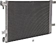 2-Piece Kit Grille Chrome Shell with Painted Black Insert, Includes (1) A/C Condenser and (1) Grille Assembly