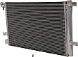 2-Piece Kit Grille Chrome Shell with Painted Black Insert, Includes (1) A/C Condenser and (1) Grille Assembly