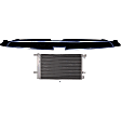 2-Piece Kit Grille Chrome Shell with Painted Black Insert, CAPA Certified, Includes (1) A/C Condenser and (1) Grille Assembly