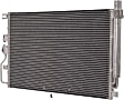 2-Piece Kit, Upper Grille Chrome Shell with Painted Black Insert, CAPA Certified, Includes (1) A/C Condenser and (1) Grille Assembly