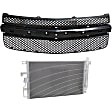 2-Piece Kit, Grille Paintable, CAPA Certified, Includes (1) A/C Condenser and (1) Grille Assembly