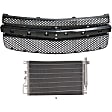 2-Piece Kit Grille Paintable, Includes (1) A/C Condenser and (1) Grille Assembly