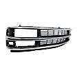 1998 Chevrolet Express 2500 - 2-Piece Kit Grille, Chrome Shell with Painted Gray Insert, For Models With Composite Headlights,  Includes (1) A/C Condenser and (1) Grille Assembly