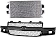 2-Piece Kit Grille Dark Gray Shell and Insert, CAPA Certified, Includes (1) A/C Condenser and (1) Grille Assembly