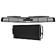 2011 Chevrolet Impala - 2-Piece Kit Grille, Chrome Shell with Dark Gray Insert,  Includes (1) A/C Condenser and (1) Grille Assembly