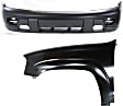 2-Piece Kit, Front Upper - Primed, Lower - Textured Bumper Cover, Includes (1) Bumper Cover and (1) Fender