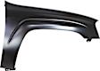 2-Piece Kit, Front Upper - Primed, Lower - Textured Bumper Cover, CAPA Certified, Includes (1) Bumper Cover and (1) Fender