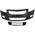 2-Piece Kit, Front Primed Bumper Cover, Includes (1) Bumper Cover and (1) Bumper Grille