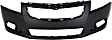 2-Piece Kit, Front Primed Bumper Cover, Includes (1) Bumper Cover and (1) Bumper Grille