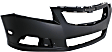 2-Piece Kit, Front Primed Bumper Cover, Includes (1) Bumper Cover and (1) Bumper Grille