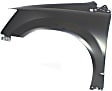 3-Piece Kit, Front Primed Bumper Cover, For Models Without Chrome Insert, CAPA Certified, Includes (1) Bumper Cover and (2) Fender