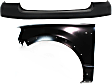 2-Piece Kit Front, Upper Primed Bumper Cover, For Models With Wheel Opening Molding, Includes (1) Bumper Cover and (1) Fender