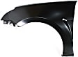 2010 Ford Focus - 3-Piece Kit Front Primed Bumper Cover, Sedan,  Includes (1) Bumper Cover and (2) Fender