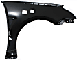 2010 Ford Focus - 3-Piece Kit Front Primed Bumper Cover, Sedan,  Includes (1) Bumper Cover and (2) Fender