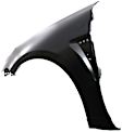 3-Piece Kit, Front Primed Bumper Cover, CAPA Certified, Includes (1) Bumper Cover and (2) Fender