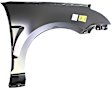 2011 Ford Focus - 3-Piece Kit Front Primed Bumper Cover, Sedan, CAPA Certified  Includes (1) Bumper Cover and (2) Fender