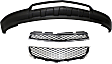 3-Piece Kit, Front, Lower Textured Bumper Cover, CAPA Certified, Includes (1) Bumper Cover, (1) Bumper Grille, and (1) Grille