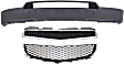 3-Piece Kit, Front, Lower Textured Bumper Cover, CAPA Certified, Includes (1) Bumper Cover, (1) Bumper Grille, and (1) Grille
