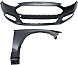 2-Piece Kit, Front Primed Bumper Cover, Includes (1) Bumper Cover and (1) Fender