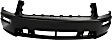 2009 Ford Mustang - 3-Piece Kit Front Primed Bumper Cover, For Models Without California Special Package, Without Bullitt,  Includes (1) Bumper Cover and (2) Fender