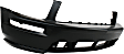2009 Ford Mustang - 3-Piece Kit Front Primed Bumper Cover, For Models Without California Special Package, Without Bullitt,  Includes (1) Bumper Cover and (2) Fender