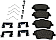 KIT-112624-265 2-Wheel Set Front Brake Disc and Pad Kit, Plain Surface Semi-metallic, Includes (2) Brake Disc and (1) Brake Pad Set