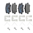 KIT-112624-319 2-Wheel Set Rear Brake Disc and Pad Kit, Plain Surface Semi-metallic, Includes (2) Brake Disc and (1) Brake Pad Set