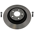 KIT-112624-319 2-Wheel Set Rear Brake Disc and Pad Kit, Plain Surface Semi-metallic, Includes (2) Brake Disc and (1) Brake Pad Set