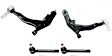 4-Piece Kit Front, Driver and Passenger Side, Lower Control Arm Kit, Includes (2) Control Arm and (2) Tie Rod End