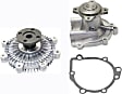 2-Piece Kit Water Pump, New, Includes (1) Fan Clutch and (1) Water Pump