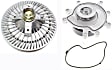 2-Piece Kit Water Pump, New, Includes (1) Fan Clutch and (1) Water Pump