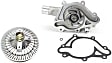 2-Piece Kit Water Pump, 5.9L, 8Cyl, New, Includes (1) Fan Clutch and (1) Water Pump